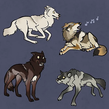 Artwork thumbnail, Wolves by Copperbora