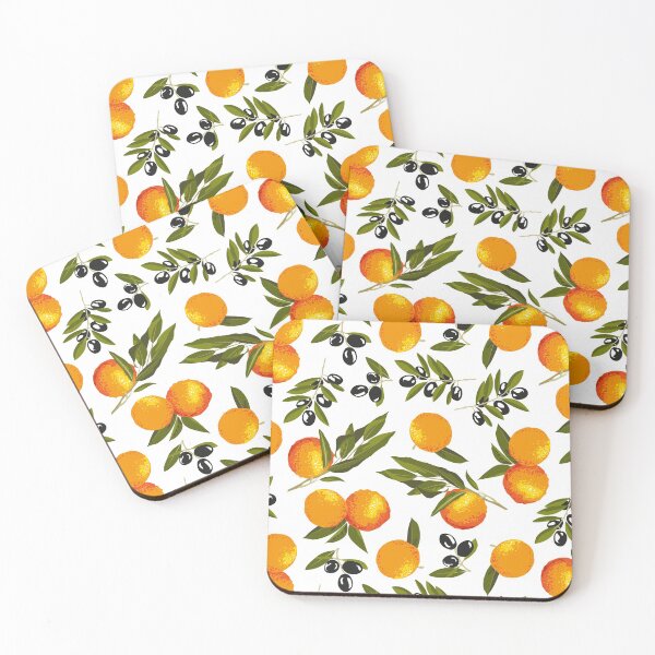 Item preview, Olives and oranges on white designed and sold by kobyakov.