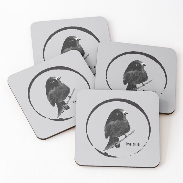 Aperçu de l'œuvre Conception d'oiseaux Twitcher sur des T-shirts et des accessoires créée et vendue par Jennifer Morcom.