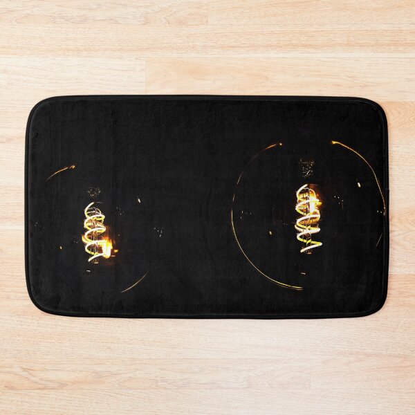 Item preview, The dim lights of the led spiral light bulbs on a black background designed and sold by Michaelerch.