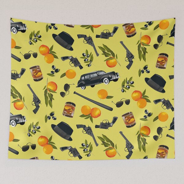 Item preview, oranges, olives and a hint of vintage crime - yellow-green designed and sold by kobyakov.