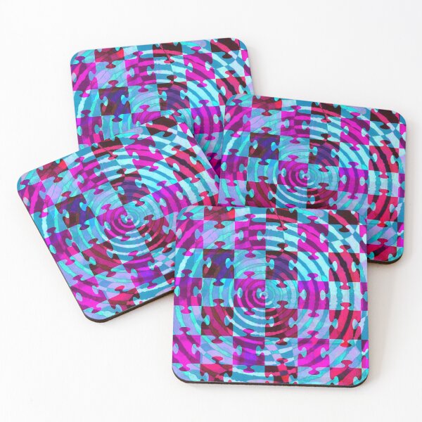 Item preview, Retro Rasberry Ripple jigsaw pattern designed and sold by LJWDesigns.