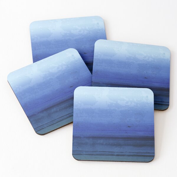 Item preview, Seawall - Blue distressed abstract designed and sold by WesternExposure.