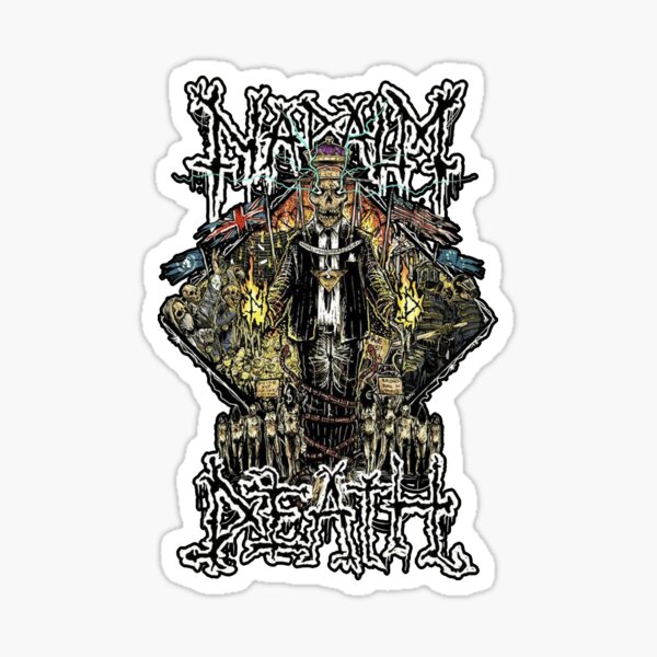 Napalm Death Sticker For Sale By Bristolhummm Redbubble