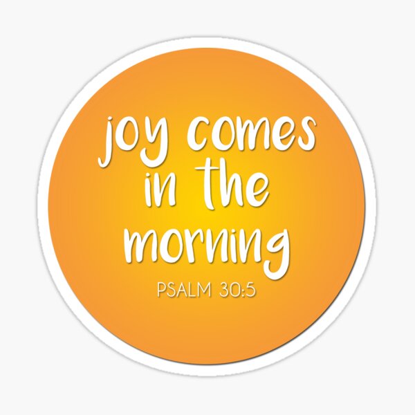 Item preview, Circular Psalm 30:5 Gradient designed and sold by amandacarmela.