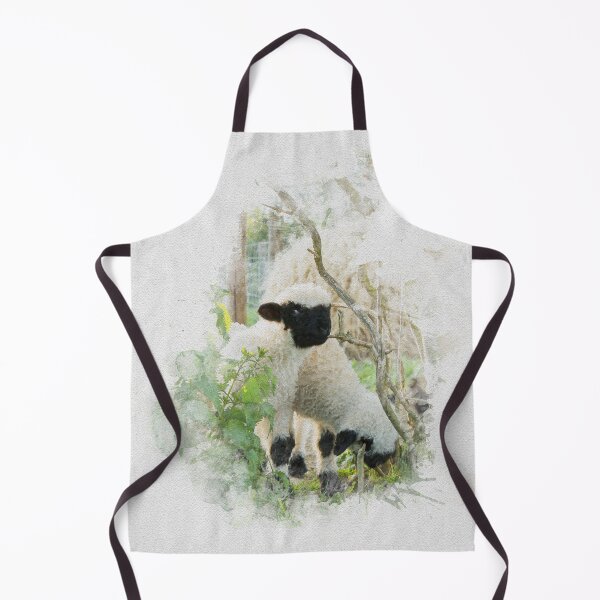 Item preview, Watercolour Photograph of Valais Blacknose Lambs designed and sold by Jane Stanley Photography.