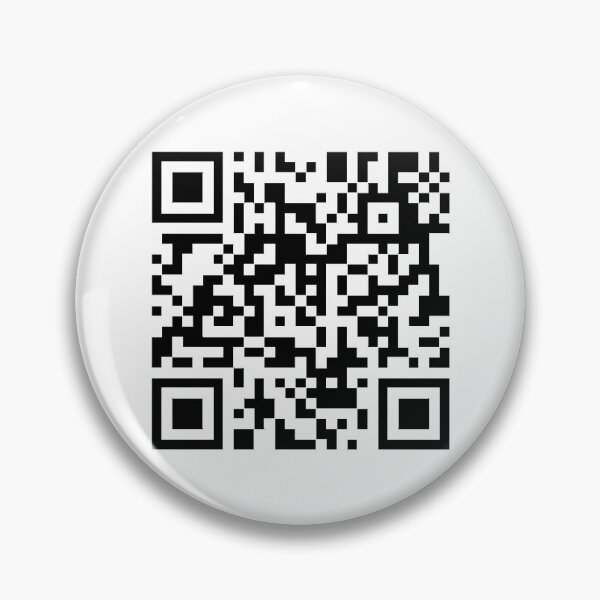 Rick Roll Link QR Code Pin for Sale by magsdesigns