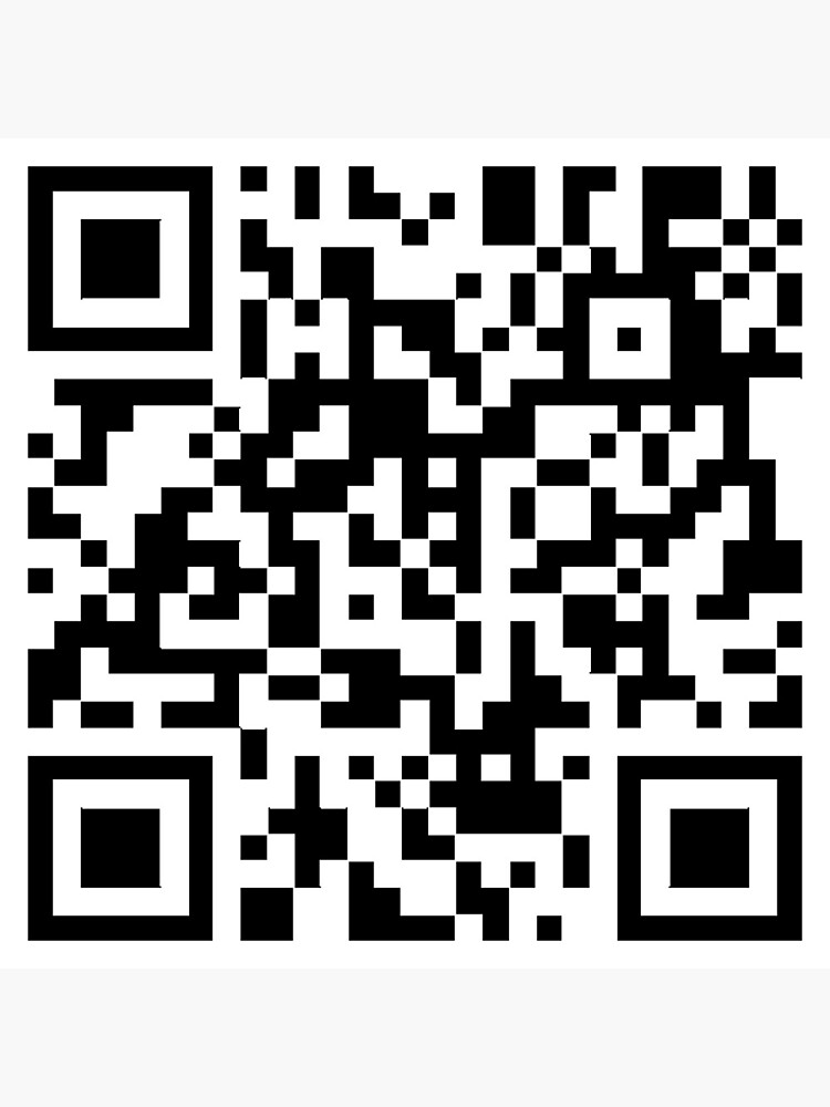 Rick Roll Link QR Code Postcard for Sale by magsdesigns