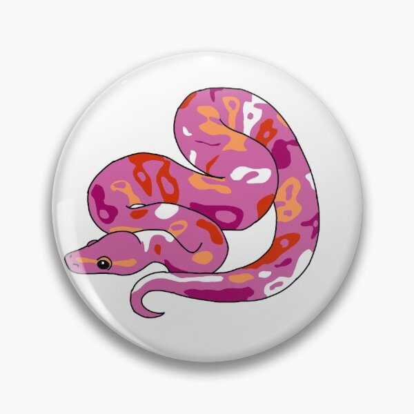 Item preview, Lesbian pride ball python snake designed and sold by Shrcks.