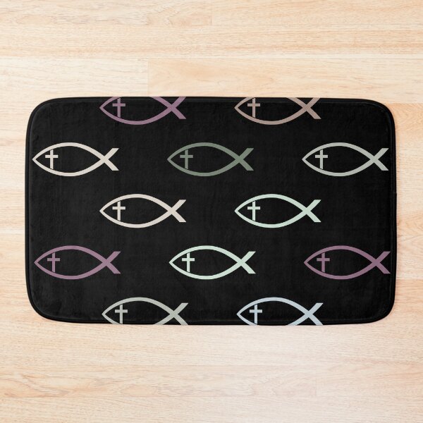 Item preview, Ichthus with Cross Christian Fish Symbol Pattern designed and sold by hobrath.