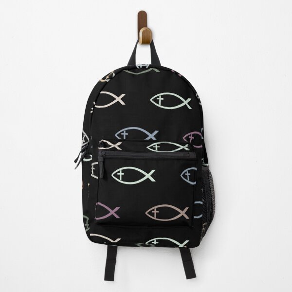 Item preview, Ichthus with Cross Christian Fish Symbol Pattern designed and sold by hobrath.