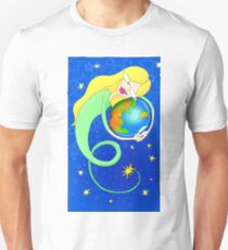 aquarius woman embracing the world Unisex T-Shirt