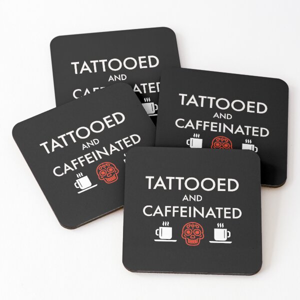 Item preview, TATTOOED AND CAFFEINATED  designed and sold by ColdCityDesign.