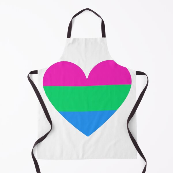 Item preview, Pride Flag Heart - Polysexual Pride - White Background designed and sold by thesassypanda.