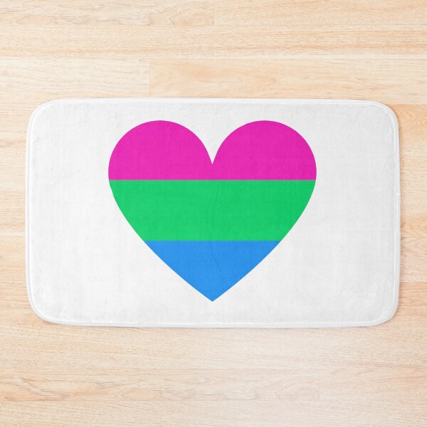 Item preview, Pride Flag Heart - Polysexual Pride - White Background designed and sold by thesassypanda.