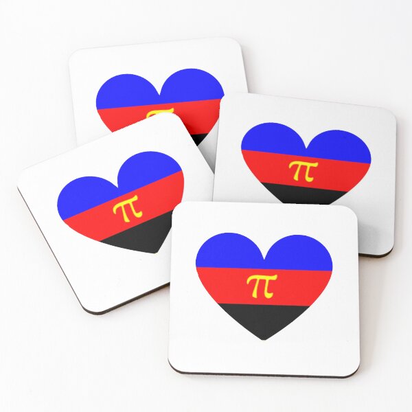 Item preview, Pride Flag Heart - Polyamrous Pride - White Background designed and sold by thesassypanda.