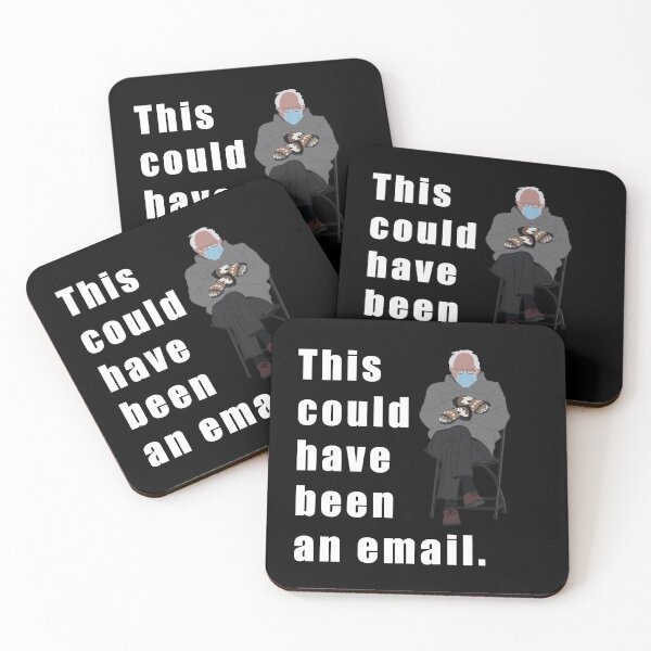 Item preview, This could have been an email Bernie in mittens  designed and sold by Katherine Winner.