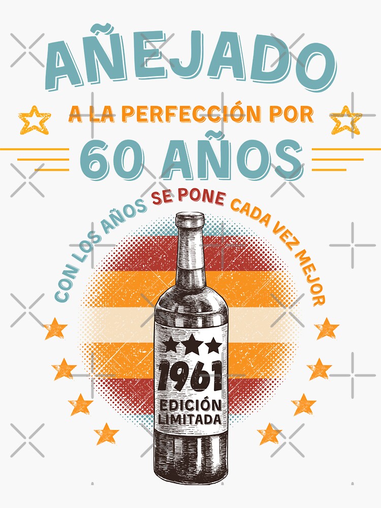 60 años Pegatina