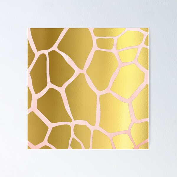Item preview, Gold and Pink Giraffe Spots and Marble designed and sold by hearthearts.