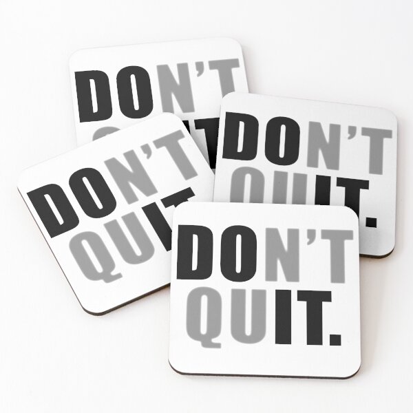 Item preview, Don't Quit and Do It Motivational Quote designed and sold by lobro.