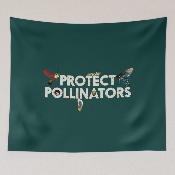 Item preview, Protect Pollinators - Gardening Gift - Insect Art designed and sold by Caitlin Cahill.