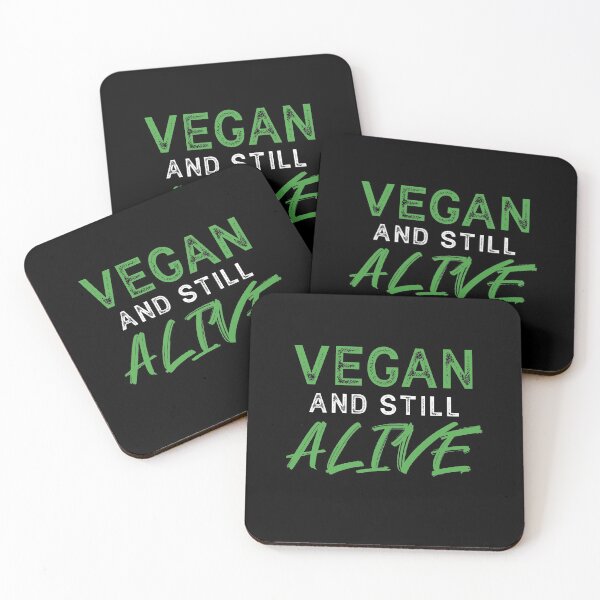 Item preview, VEGAN and still ALIVE - Funny Message designed and sold by SeaAndLight.