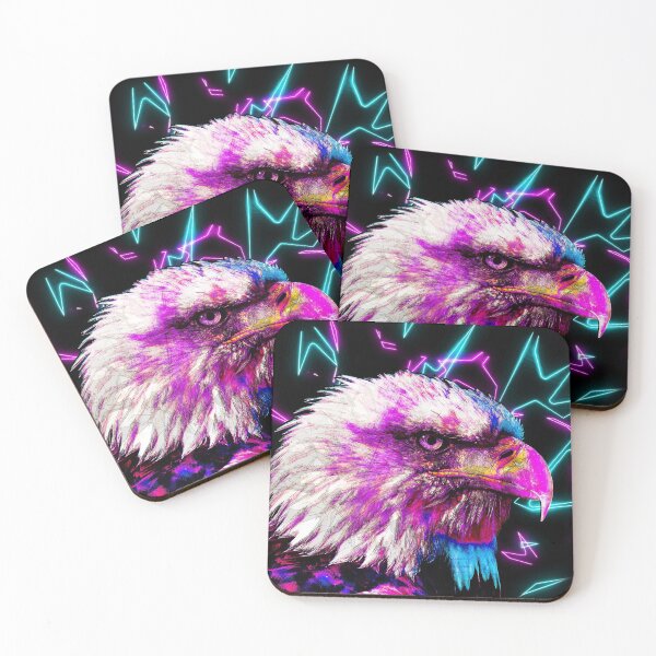 Item preview, Eagle Animals nature Colored Neon Electric Street Art designed and sold by damianfirenza.