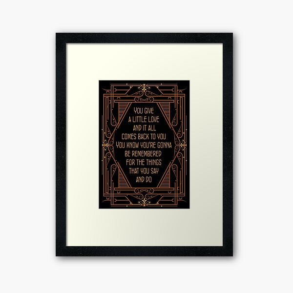 Give a Little Love - Bugsy Framed Art Print