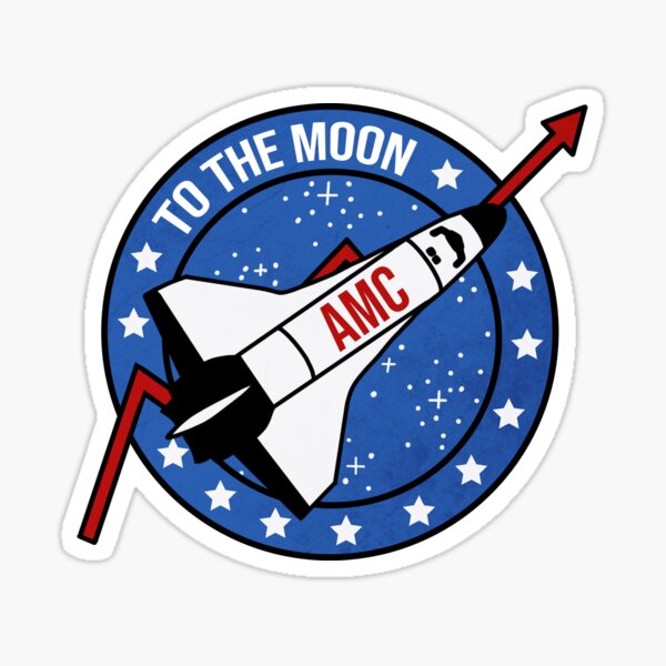 Amc To The Moon Stickers Redbubble