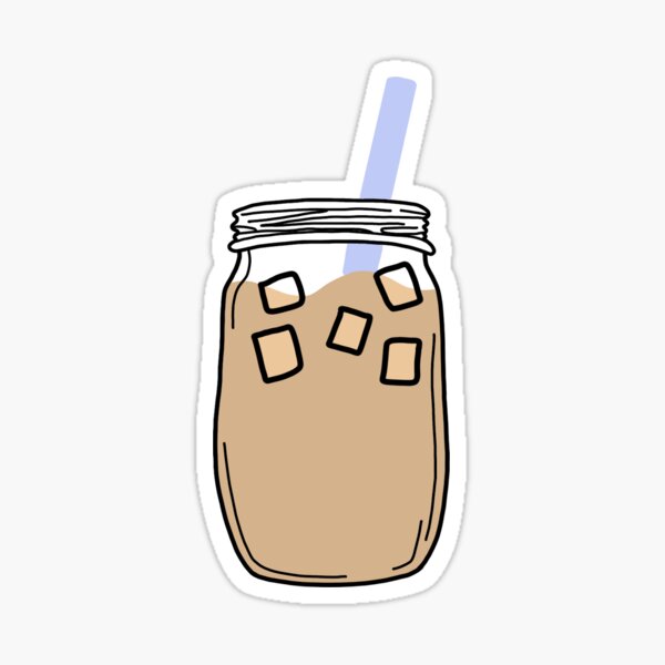 Iced Coffee Aesthetic Sticker By Nataliee06 Redbubble