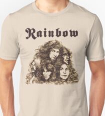 Camiseta unisex Long Live Rock and Roll Rainbow