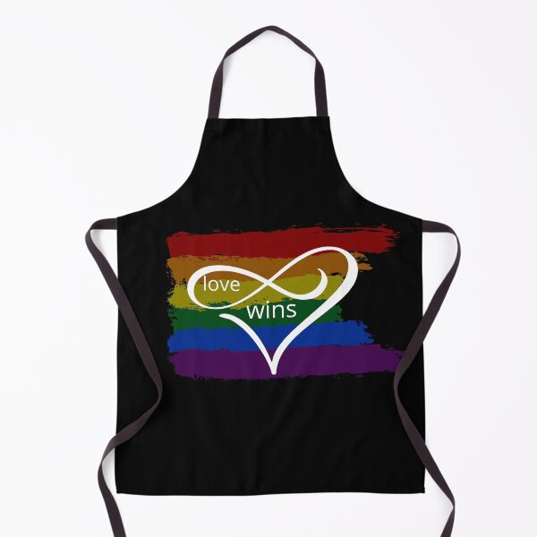Item preview, Love wins polyamory infinity heart and rainbow slogan designed and sold by chihuahuashower.