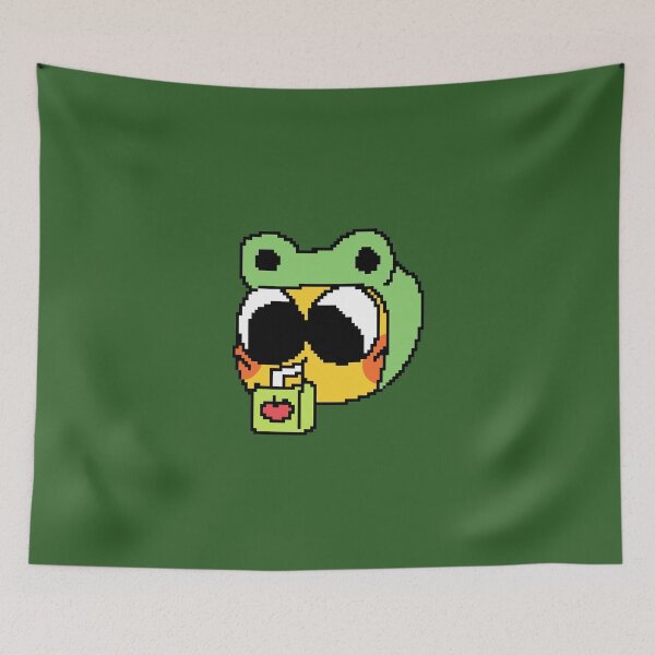 Item preview, Emoji in a Frog hat drinking Apple Juice designed and sold by AvengingWolf91.
