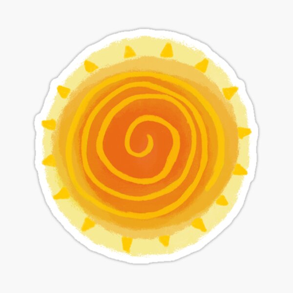 The Magnificent Hand-Painted Sun Star! Sticker