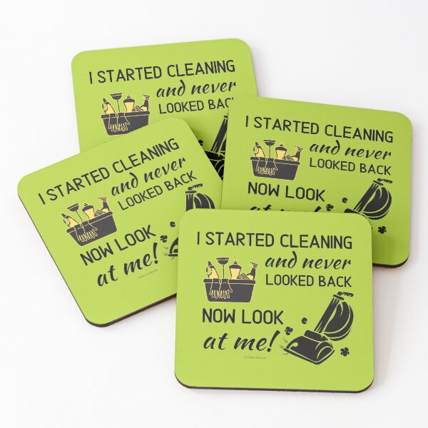 Item preview, Never Looked Back Cleaning Supplies And Vacuum Housekeeping Fun designed and sold by SavvyCleaner.