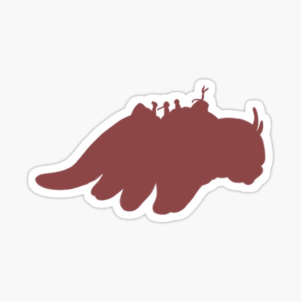 Appa Silhouette Sticker Sticker