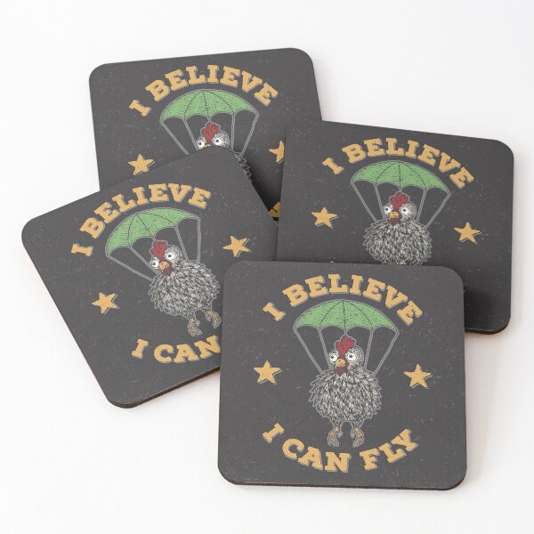 Item preview, I Believe I Can Fly Chicken! designed and sold by fatcatbat.