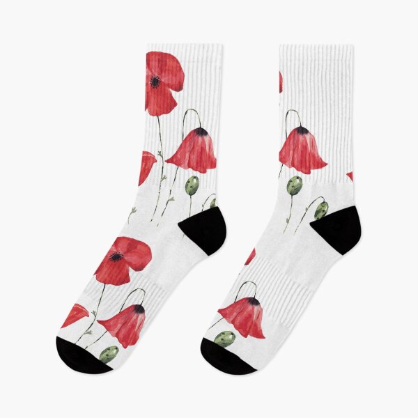 Artikelvorschau, Schönes großes Mohnblumen-Aquarell entworfen und verkauft von RubatoArts.