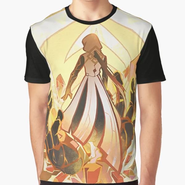 Genshin Impact - Zhongli Geo Archon Appearence in Official Trailer |  Graphic T-Shirt