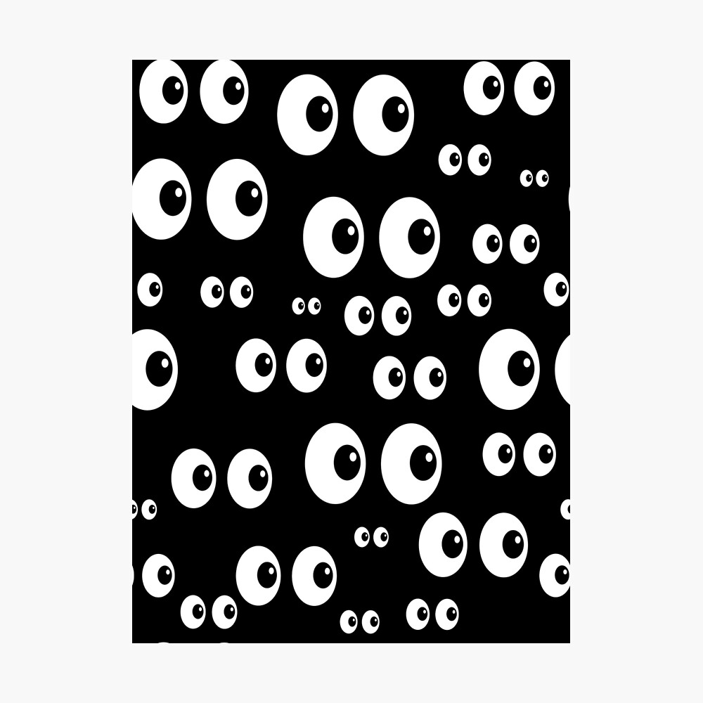 Big googly Eyes Art Board Print for Sale by Aissa6900