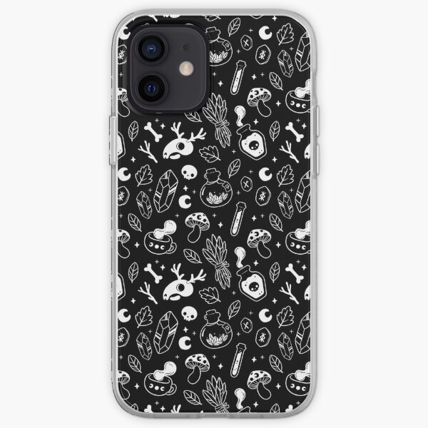 Witchy Ingredients // Black & White | Nikury iPhone Soft Case
