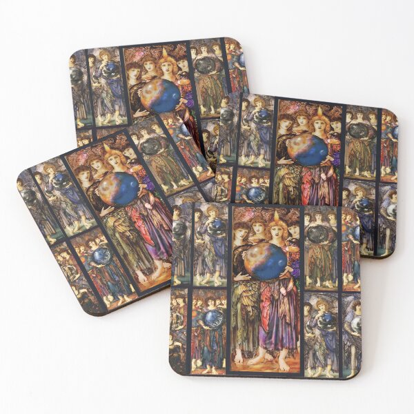 Item preview, SIX DAYS OF CREATION ANGELS  AND FOURTH DAY ANGEL  by Edward Burne Jones, Complete Series designed and sold by BulganLumini.