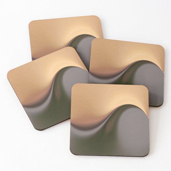 Aperçu de l'œuvre Golden Wave Abstract créée et vendue par Joy Rector.