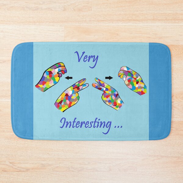 Item preview, ASL Very Interesting Vee  Sign ASL ART designed and sold by EloiseArt.