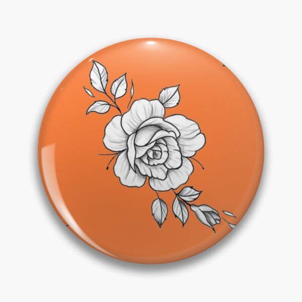 Item preview, White roses on tangerines orange designed and sold by Ninaeva.