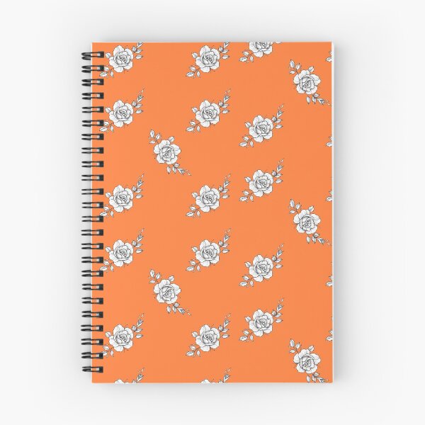 Item preview, White roses on tangerines orange designed and sold by Ninaeva.