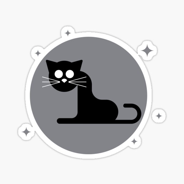 Item preview, Funny black cat designed and sold by CrazyHowCool.
