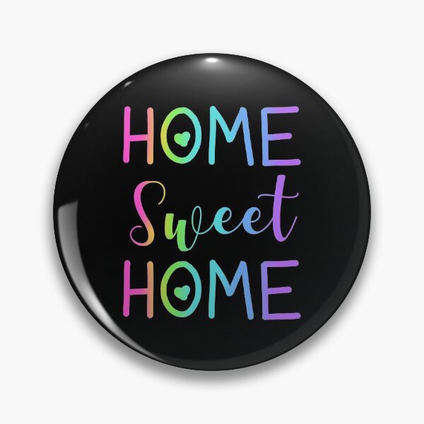 Item preview, Home Sweet Home - Rainbow Gradient on Black designed and sold by Whoopsidoodle.