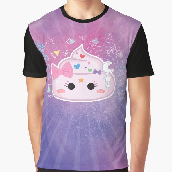 Kawaii Poop T-shirt graphique