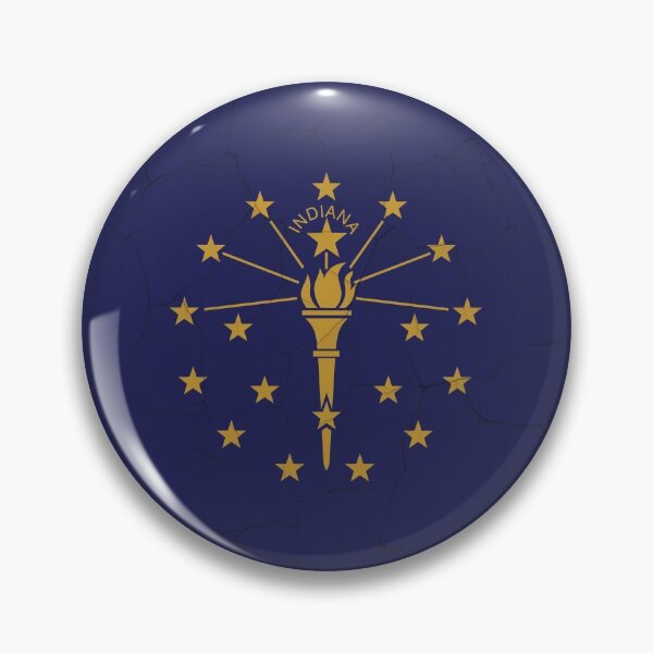 Item preview, Indiana Flag Grunge Wall designed and sold by TRowanDesign.